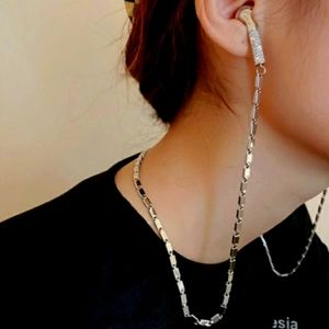 SOLD OFFLINE - Sterling Silver Headphone Necklace